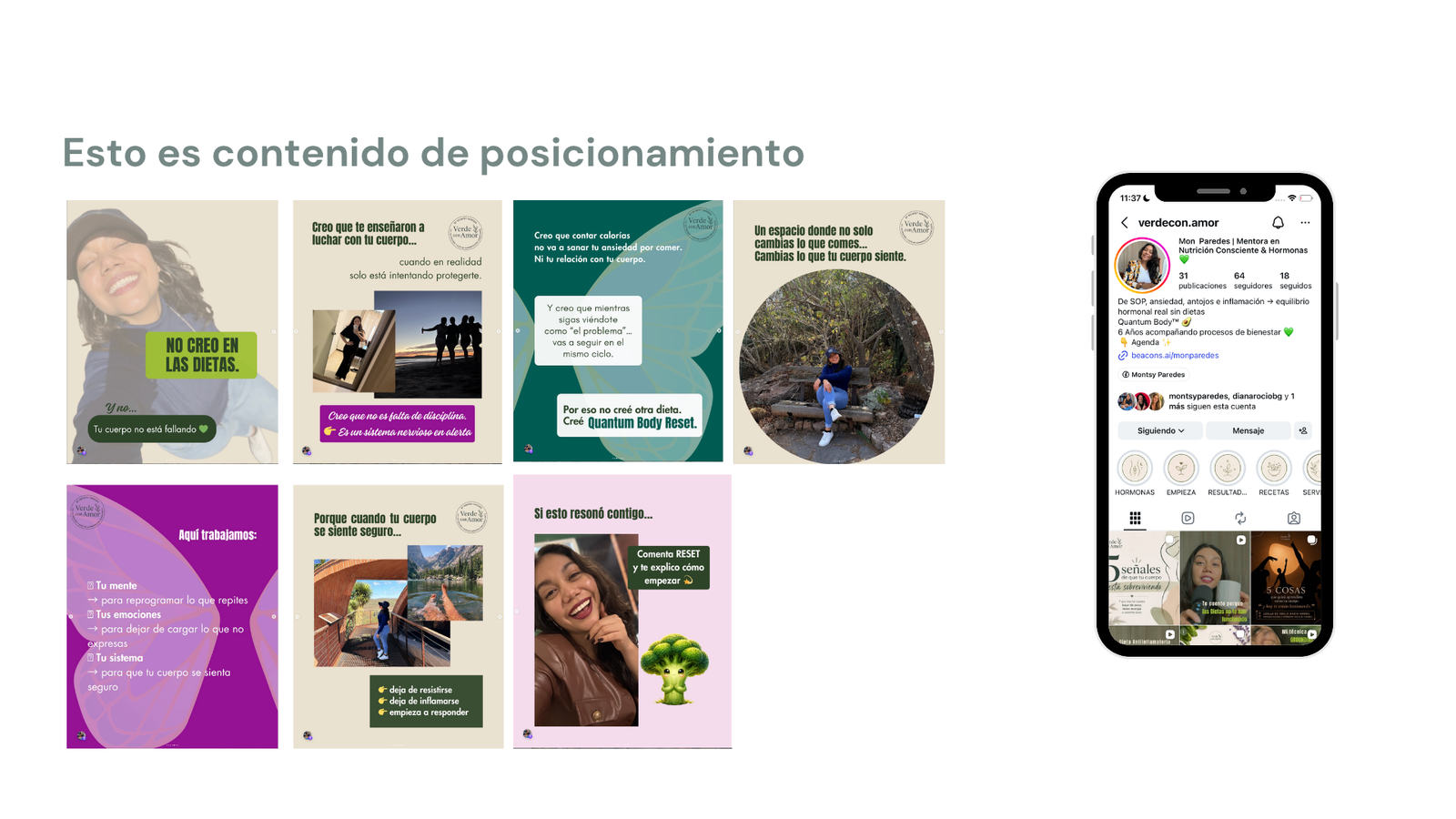 Verde con Amor — posicionamiento en Instagram